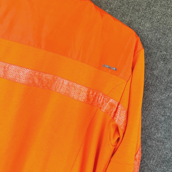 Pelle Pelle Track Jacket Mens Large Orange logo missing Pockets Lined Active - Picture 7 of 11